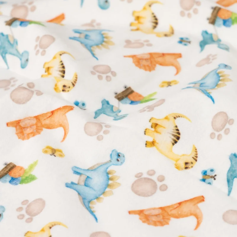 Flanell Digital Bunte Dinos