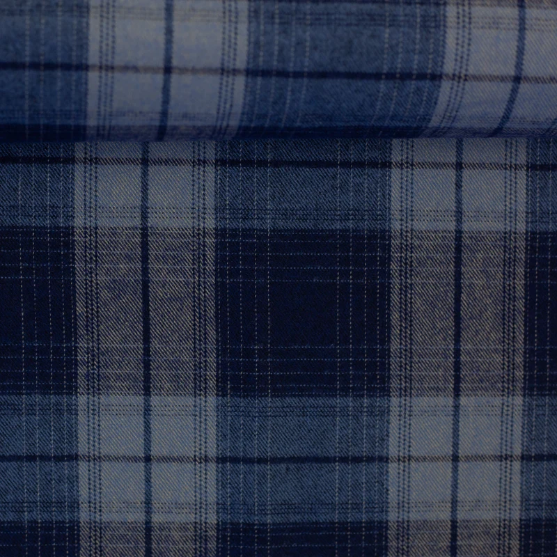 Baumwollflanell Yukon HW 25/26 - 255 blau