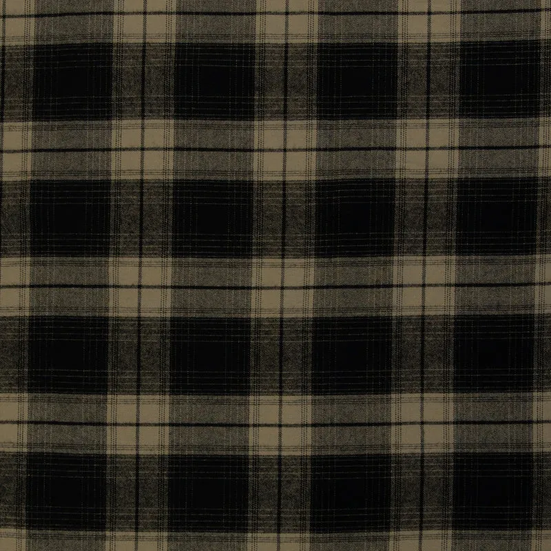 Baumwollflanell Yukon HW 25/26 - 299 schwarz