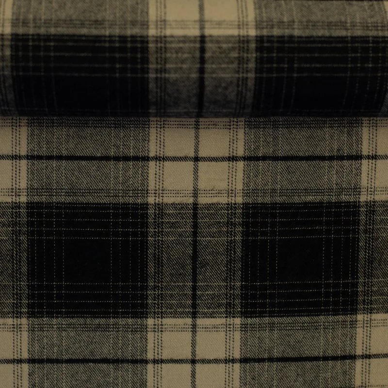 Baumwollflanell Yukon HW 25/26 - 299 schwarz