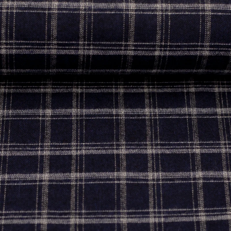 Baumwollflanell Maverick 125/599 tief dunkelblau