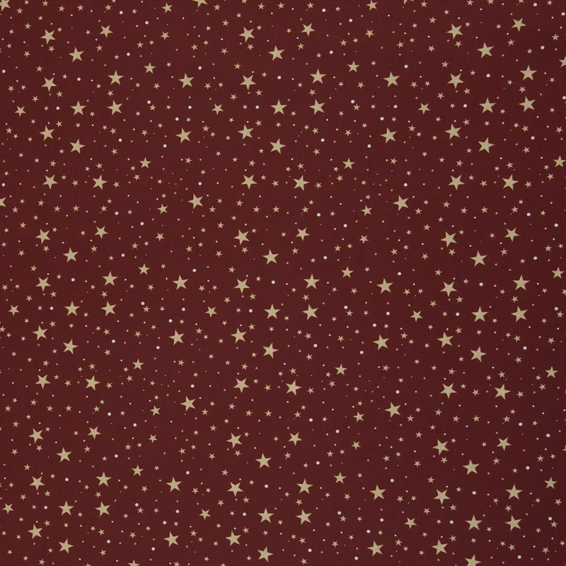 Baumwollwebware Björn Sterne - 937 bordeaux