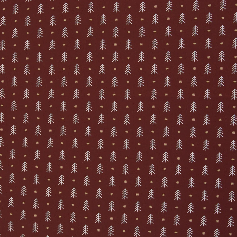 Baumwollwebware Björn Tannen - 937 bordeaux