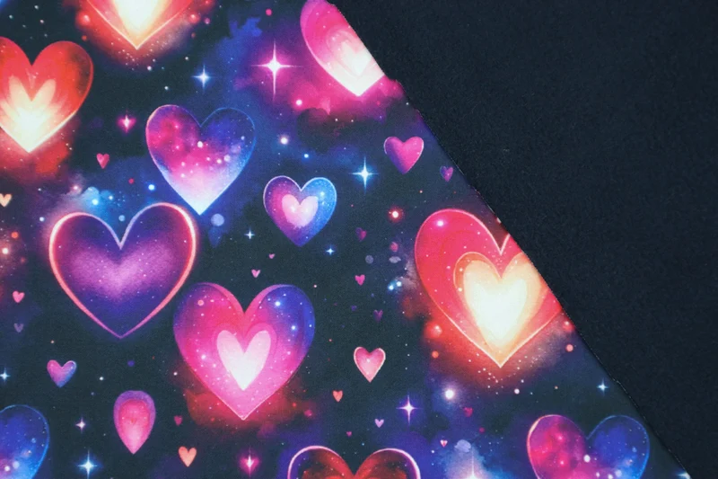 Softshell Digital Sparkling Shining Hearts