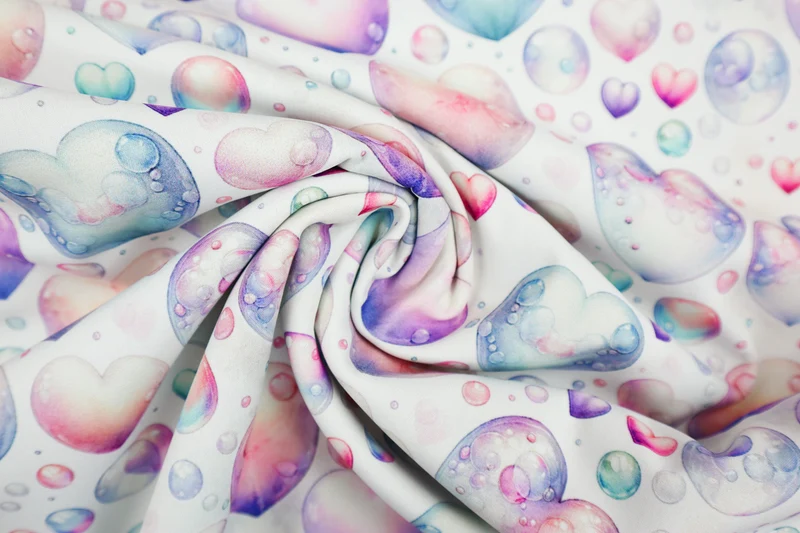 Softshell Digital Bubble Hearts P1897S
