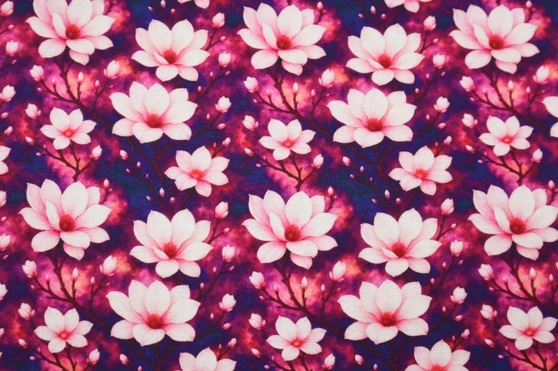 Alpenfleece Digital Kirschblüten