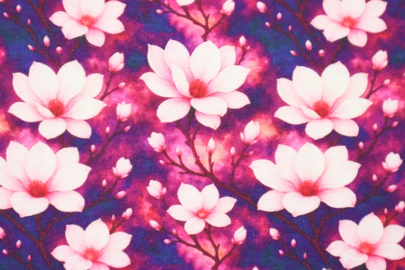 Alpenfleece Digital Kirschblüten