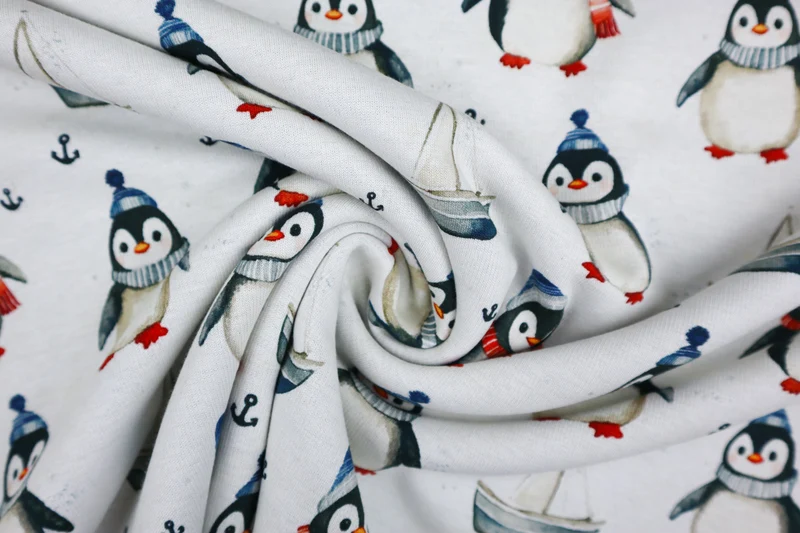 Alpenfleece Digital Maritime Pinguine