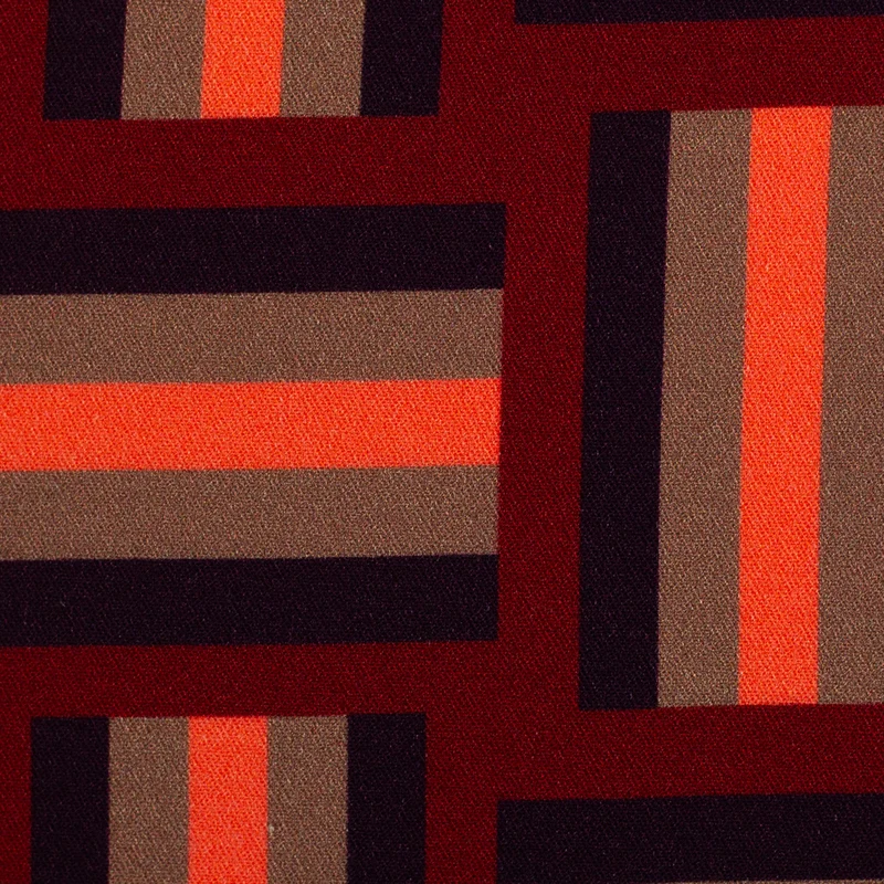 Viskose Webware Geoluxe Braid Stripe by ki-ba-doo - 338 burgundy