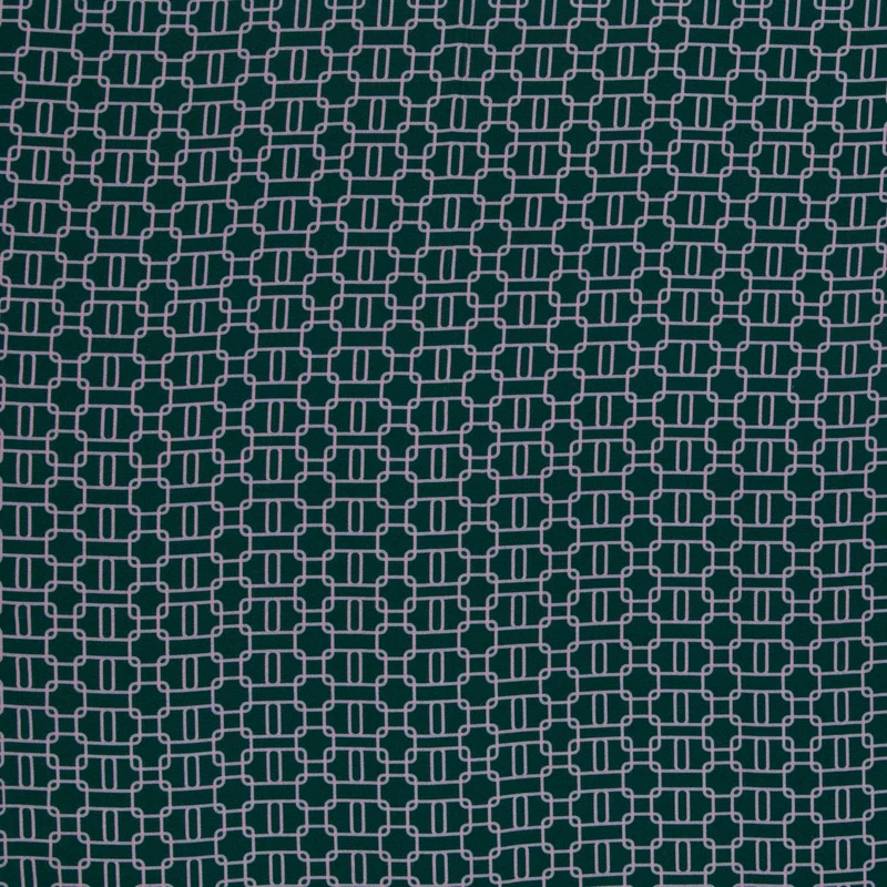 Viskose Webware Geoluxe Chain Twist by ki-ba-doo - 748 petrol/flieder