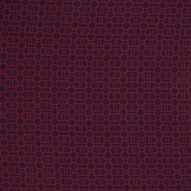 Viskosewebware Geoluxe Chain Twist by ki-ba-doo - 938 aubergine
