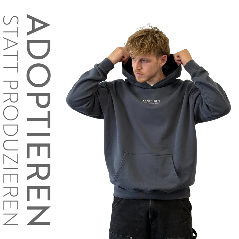 Hoodie Unisex "ADOPTIEREN STATT PRODUZIEREN"