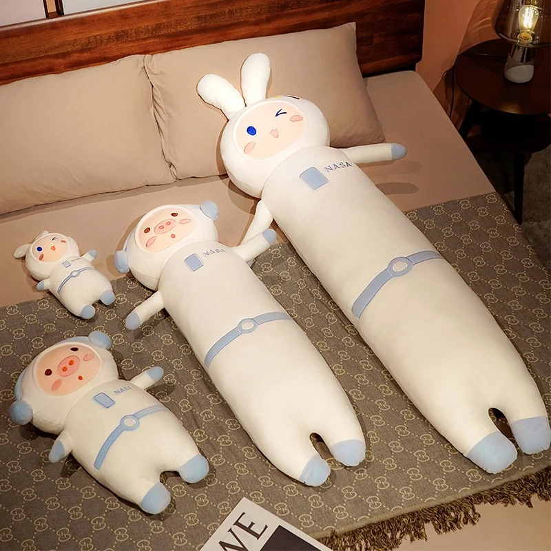 Space Hase oder Weltraum Schweinchen als Kuscheltier (35/55/93CM)