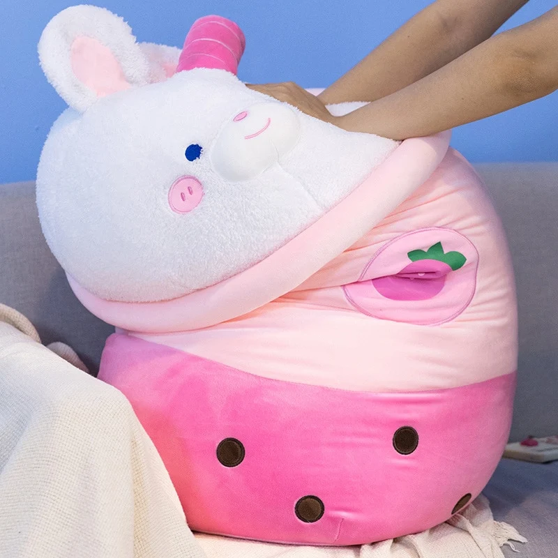Liebliche Hasen oder Bär Bubble Kuschel Kissen