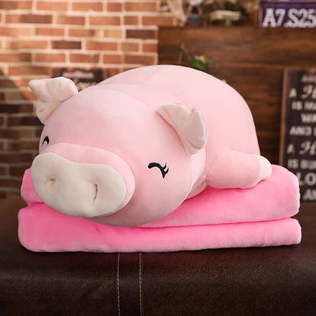 Niedliches Ferkel als Kuscheltier