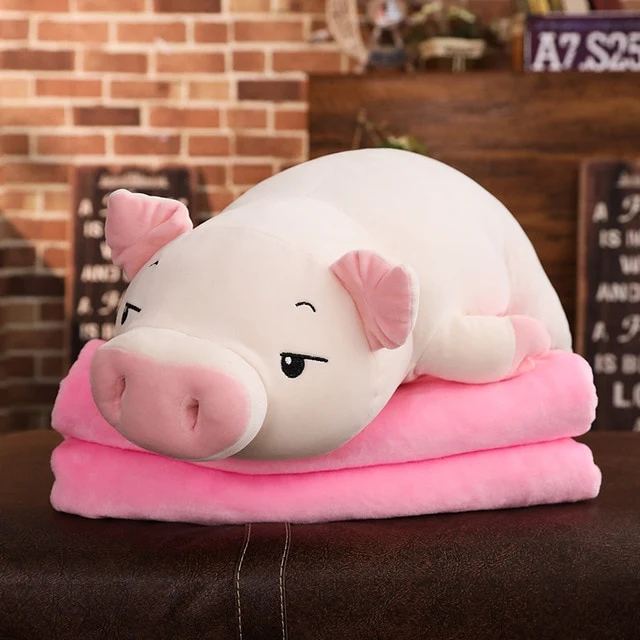 Niedliches Ferkel als Kuscheltier