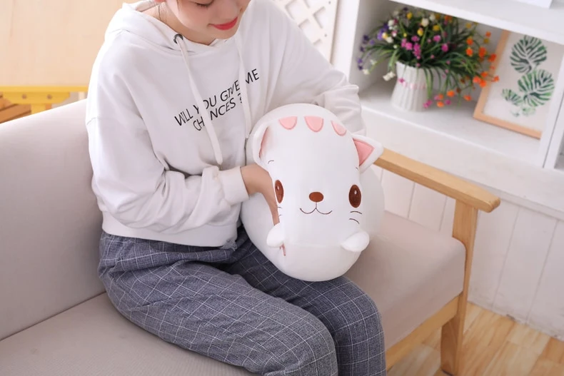 Kawaii Flauschige Katze Ferkel Panda oder Dino (20/60/85cm)