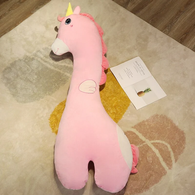 XXL Cartoon Kuscheltier - Einhorn, Krokodil, Giraffe, Husky oder Dino - bis zu 140cm