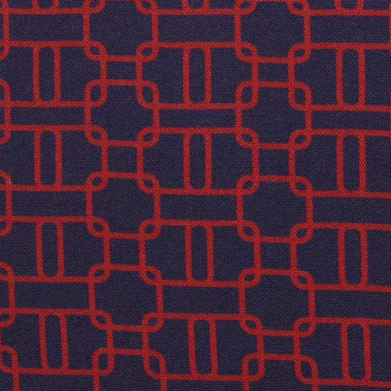Viskose Webware Geoluxe Chain Twist by ki-ba-doo - 596 nachtblau