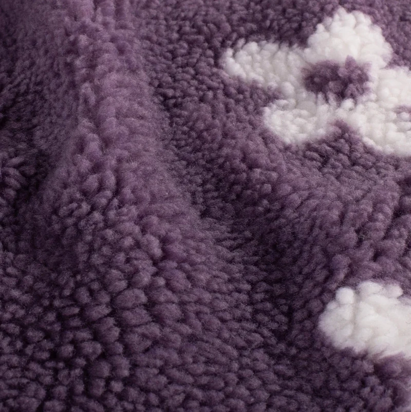 Sherpa Fleece Blümchen