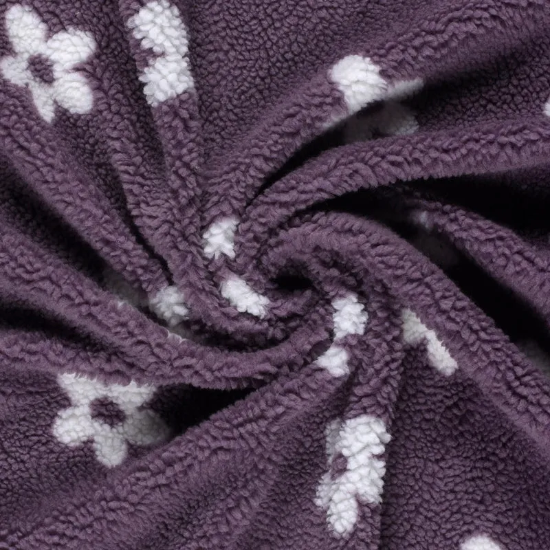 Sherpa Fleece Blümchen