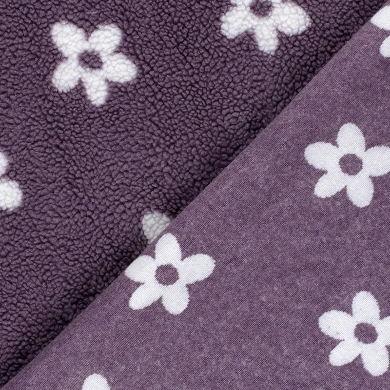 Sherpa Fleece Blümchen