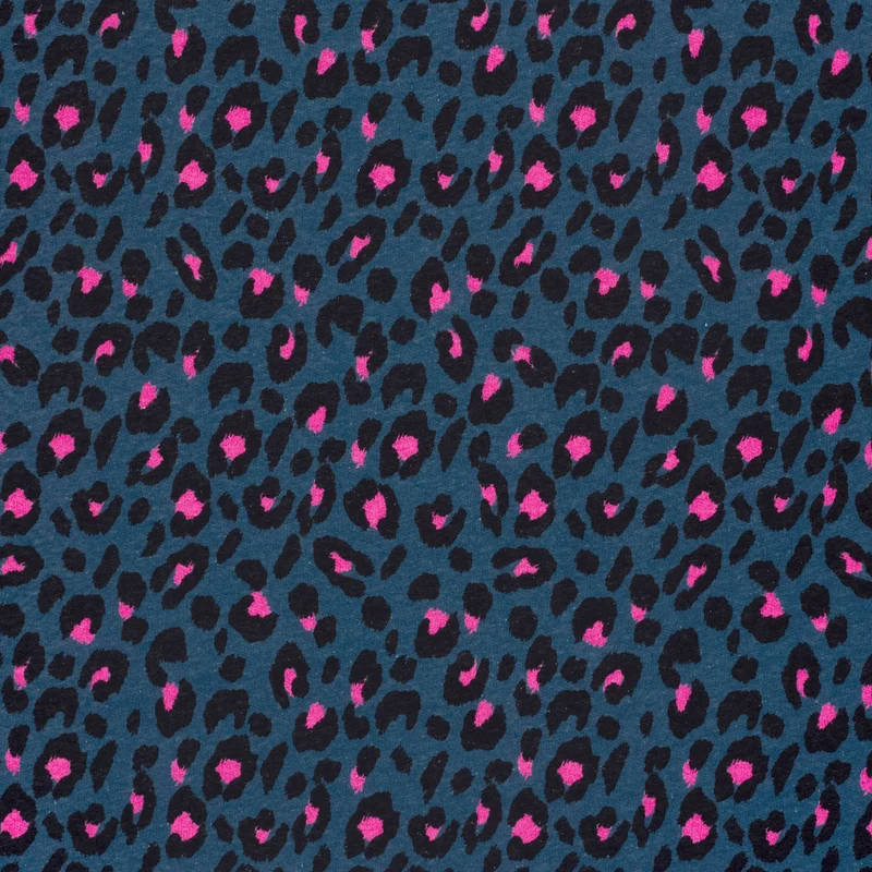Sweatshirtstoff Digital Pink Leoprint