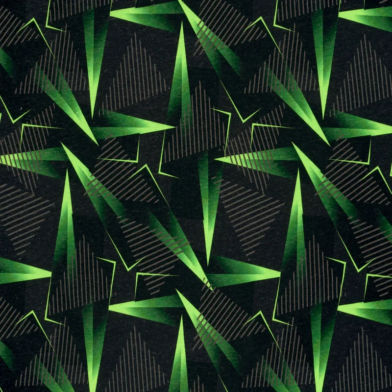 Sweatshirtstoff Digital Neon Peak