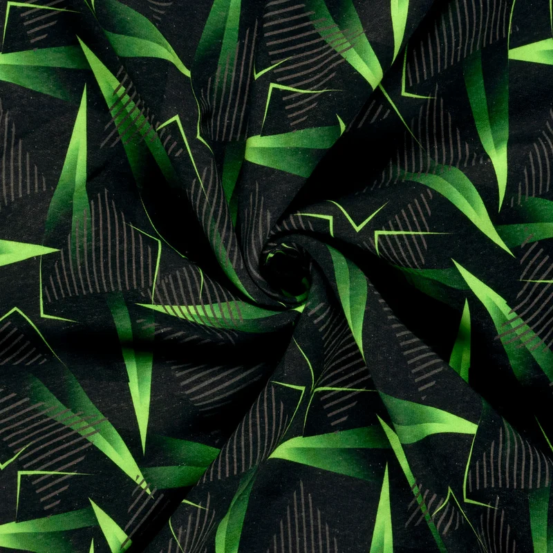 Sweatshirtstoff Digital Neon Peak