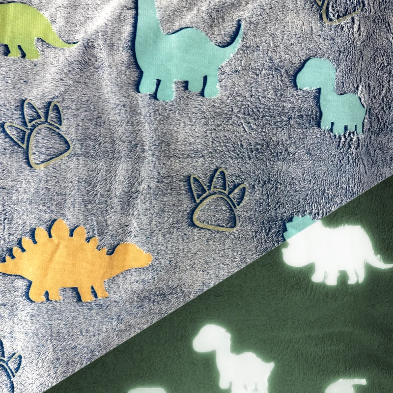 Wellnessfleece Glow in the Dark Dinosaurier