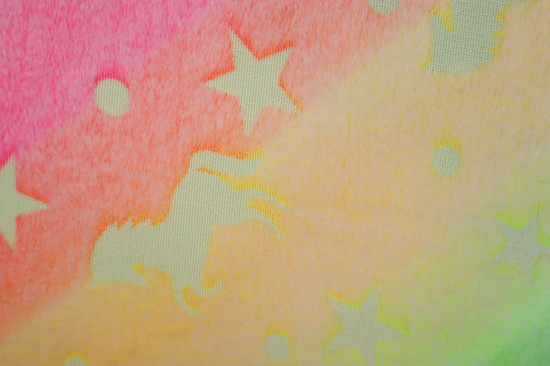 Wellness Fleece Glow in the Dark Einhörner - Design 2