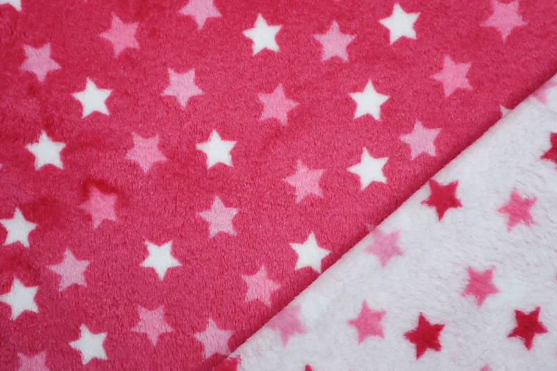 Wellnessfleece Mini Stars - pink