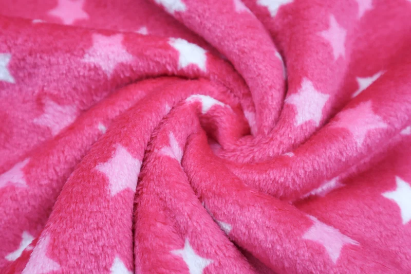 Wellnessfleece Mini Stars - pink