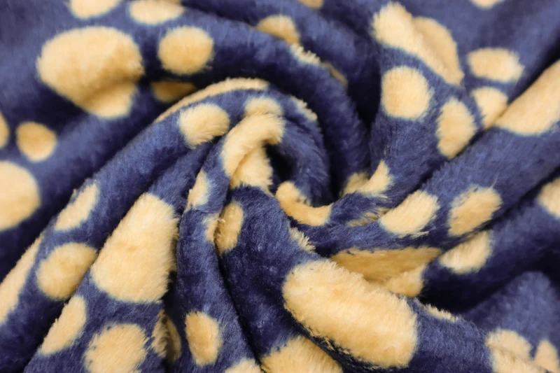 Wellnessfleece Kleine Pfoten - dunkelblau