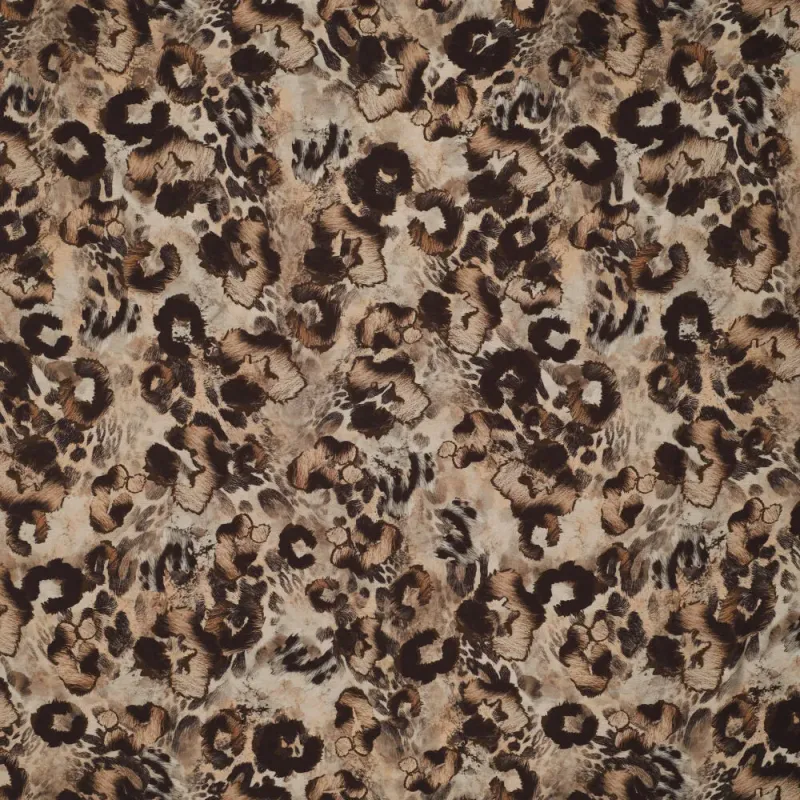 Viskose Mix Natural Animal Look - braun