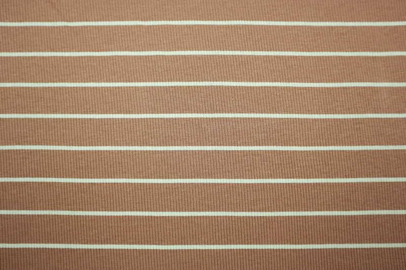 Rippenjersey Streifen Sue - camel