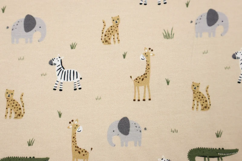 Baumwolljersey Auf Safari