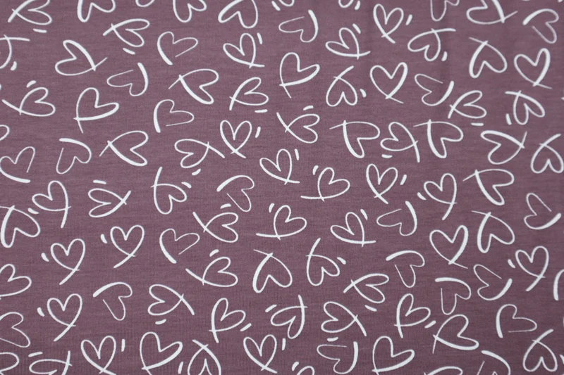 Baumwolljersey Lina Hearts