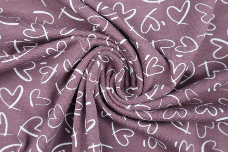 Baumwolljersey Lina Hearts