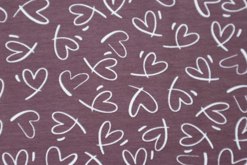 Baumwolljersey Lina Hearts