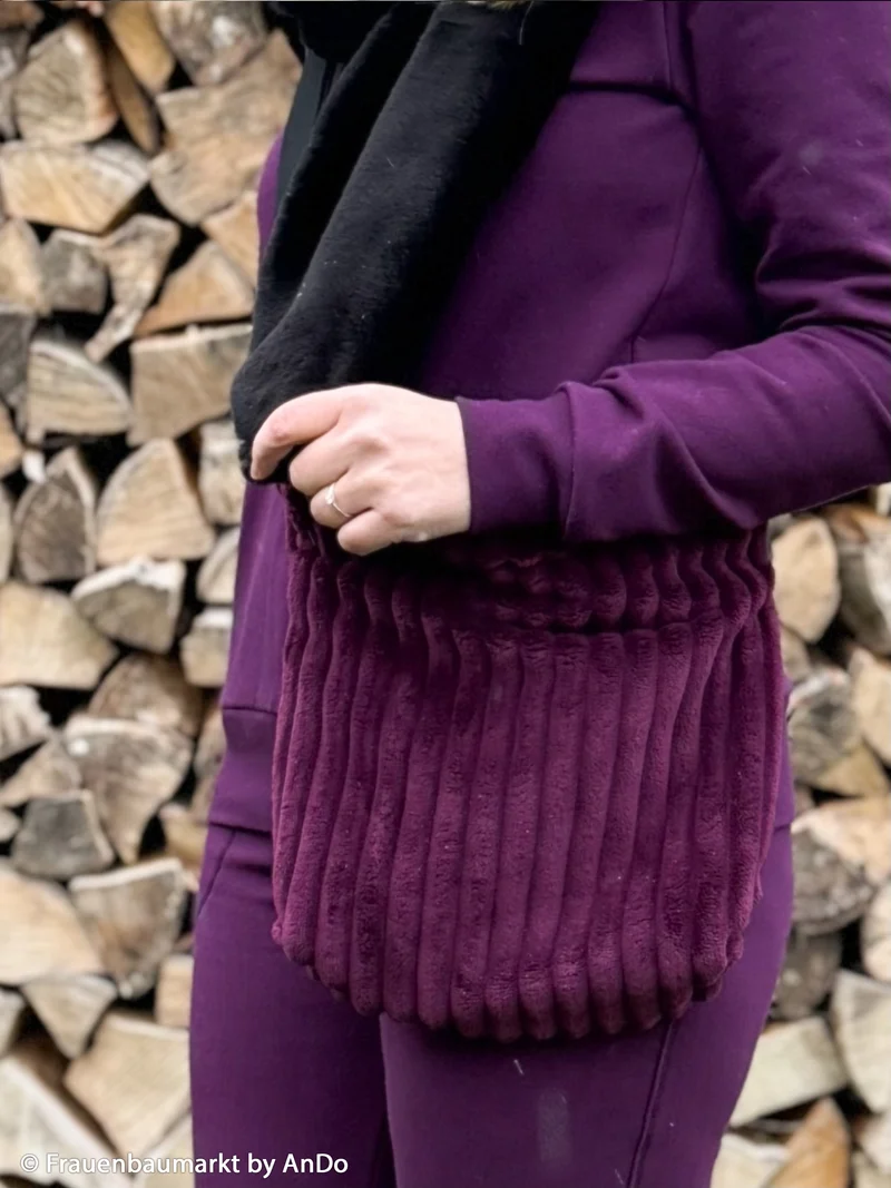 Samt-Cord Montevideo - 938 aubergine