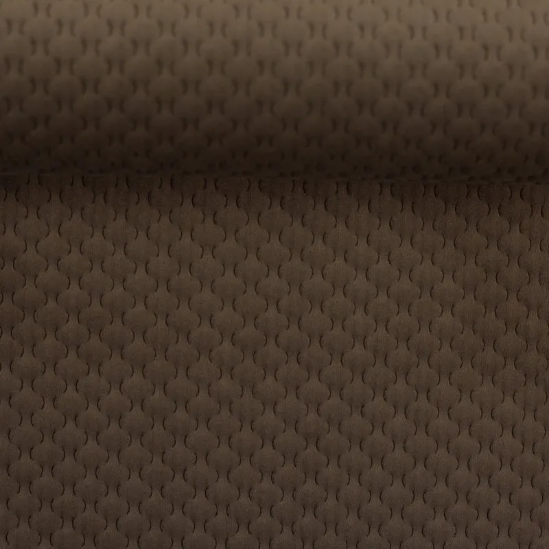 Deko Samt Stoff Caracas - 676 taupe