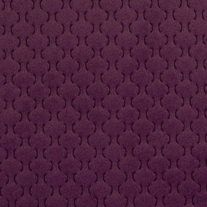 Deko Samt Stoff Caracas - 938 aubergine