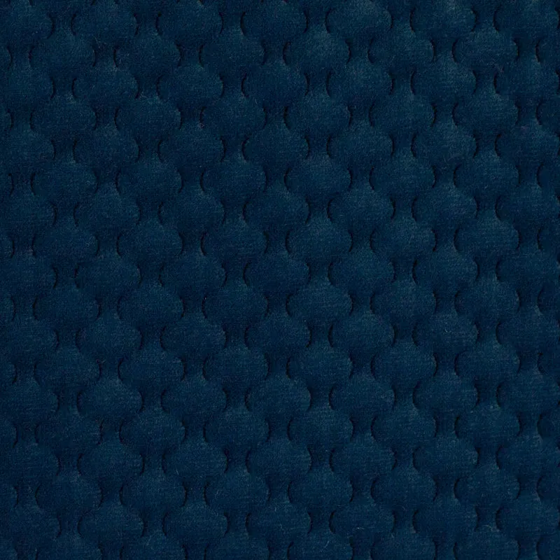Deko Samt Stoff Caracas - 595 azur