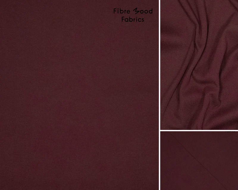 Bündchen Stoff Uni by Fibre Mood - kastanie