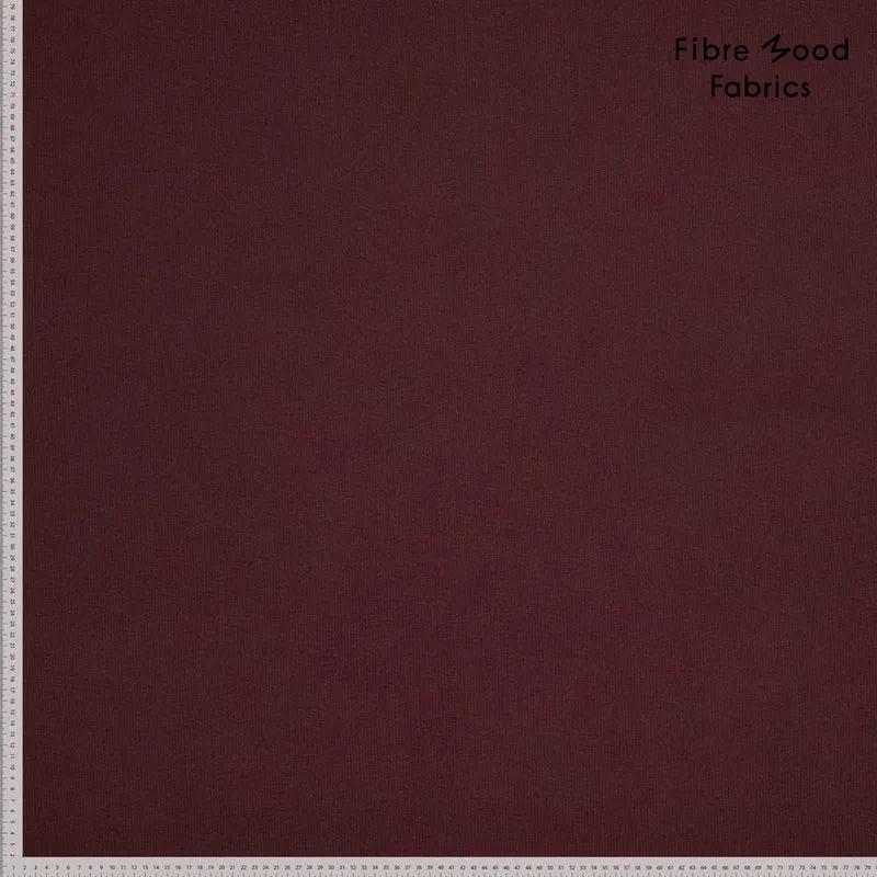 Bündchen Stoff Uni by Fibre Mood - kastanie