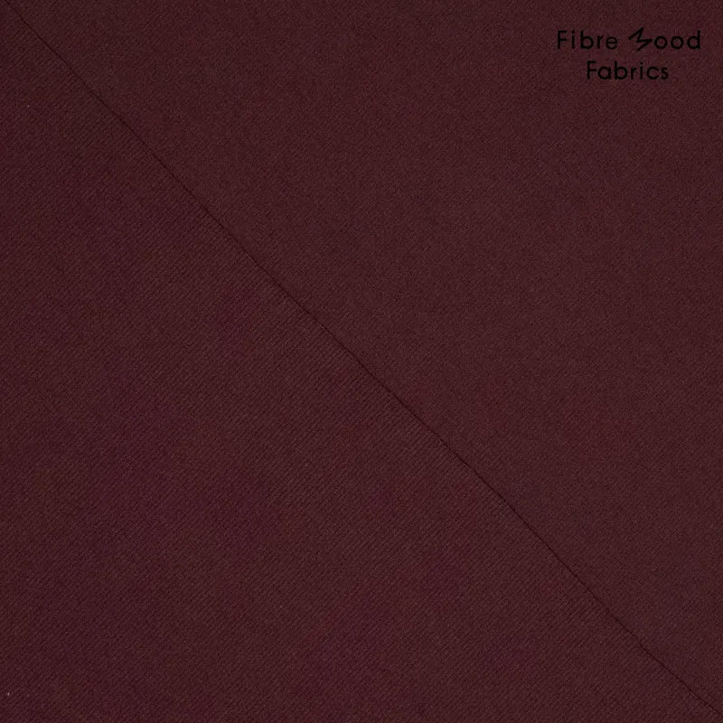 Bündchen Stoff Uni by Fibre Mood - kastanie