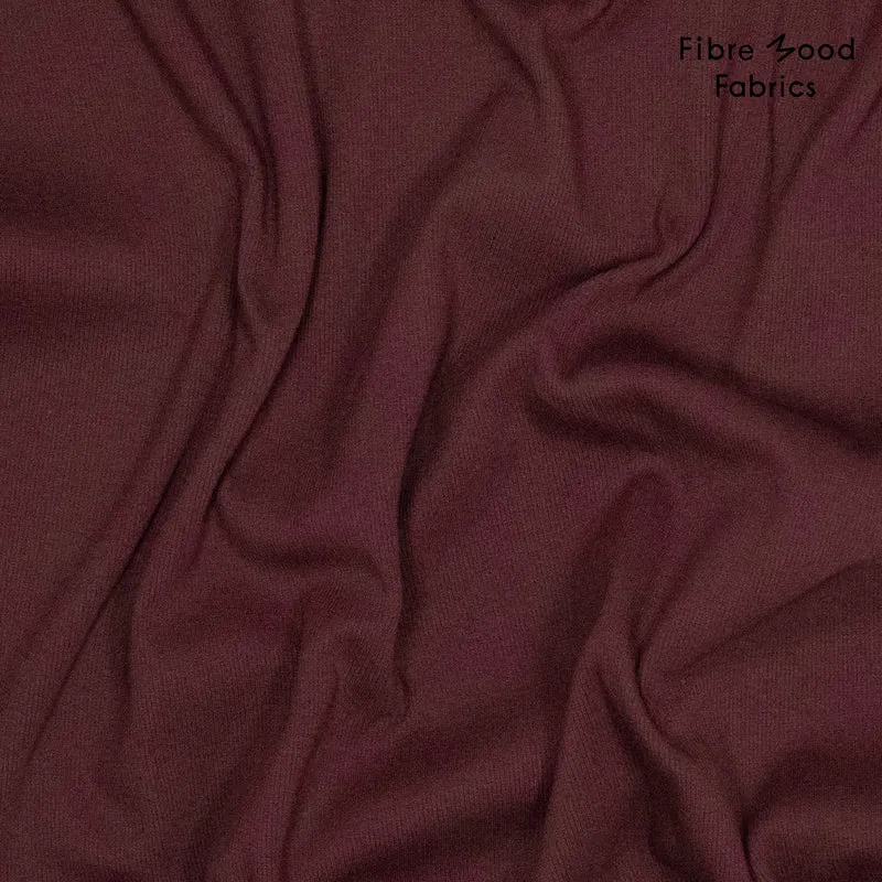Bündchen Stoff Uni by Fibre Mood - kastanie