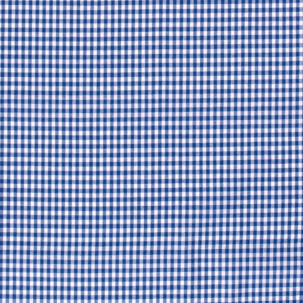 Baumwoll Cretonne Vichy Karo 5mm - 5027 royalblau