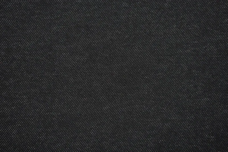 Alpenfleece Denim Look - schwarz